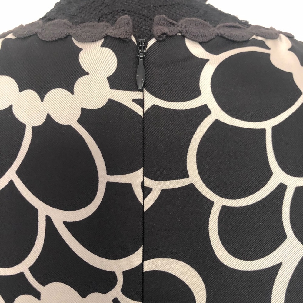 Talbots Black White  Floral Sleeveless Shift Dress - Picture 4 of 6